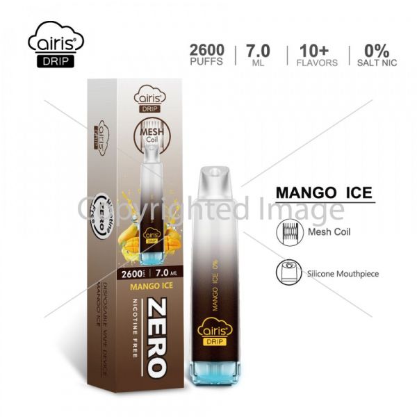 Airis Drip 2600 ZERO (безникотиновые) Манго на льду