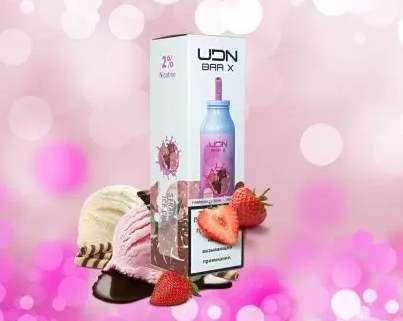 UDN BAR X Клубничное Мороженое ( 7000зат.) 7000 затяжек