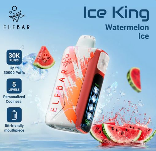 Одноразка Elf Bar Ice King 30 000 Затяжек Арбуз Лед