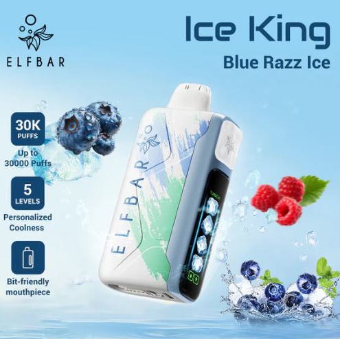 Оддноразка Elf Bar Ice King 30 000 Затяжек Малина Черника Лед