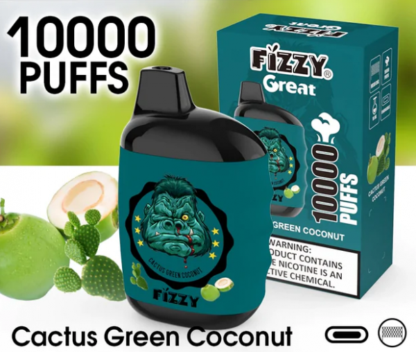 Fizzy 10000 Затяжек Кактус Кокос