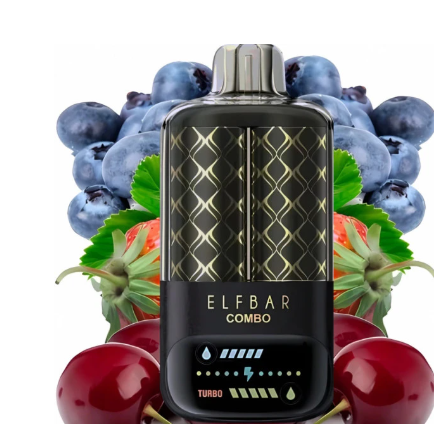 Одноразка Elf Bar Combo Blueberry Sour Raspberry & Cherry (Черника Кислая Малина & Вишня) 25000