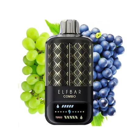 Одноразка Elf Bar Combo Green Grape & Grape (Зелёный Виноград & Виноград) 25000