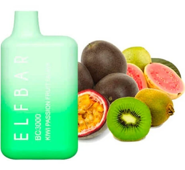 Одноразка Elf Bar Kiwi Passionfruit Guava (Киви Маракуйя Гуава) BC 3000
